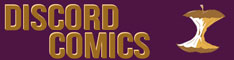 A web banner that reads 'Discord Comics'.